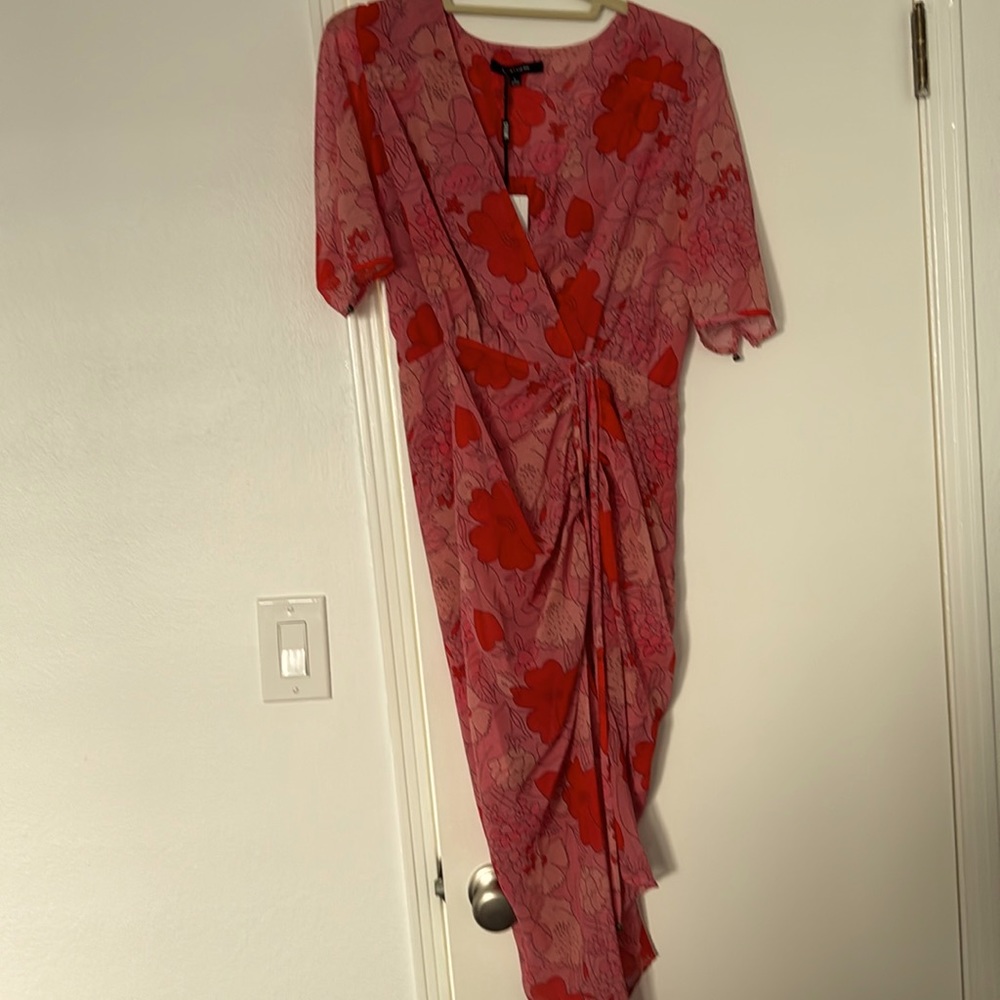 Feminine wrap dress